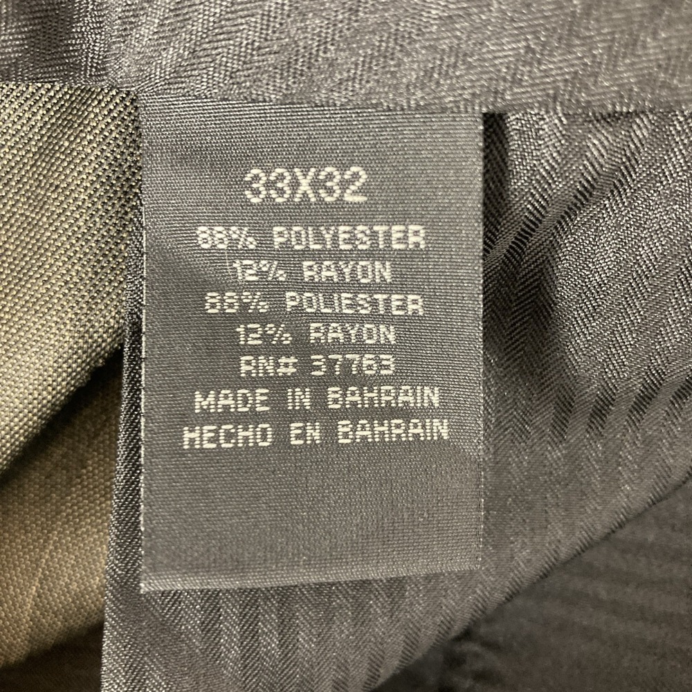 AXIST No Iron Dress Pants Mens 33x32 Brown Pleated Straight Leg Wrinkle‎ Resist - Picture 13 of 14